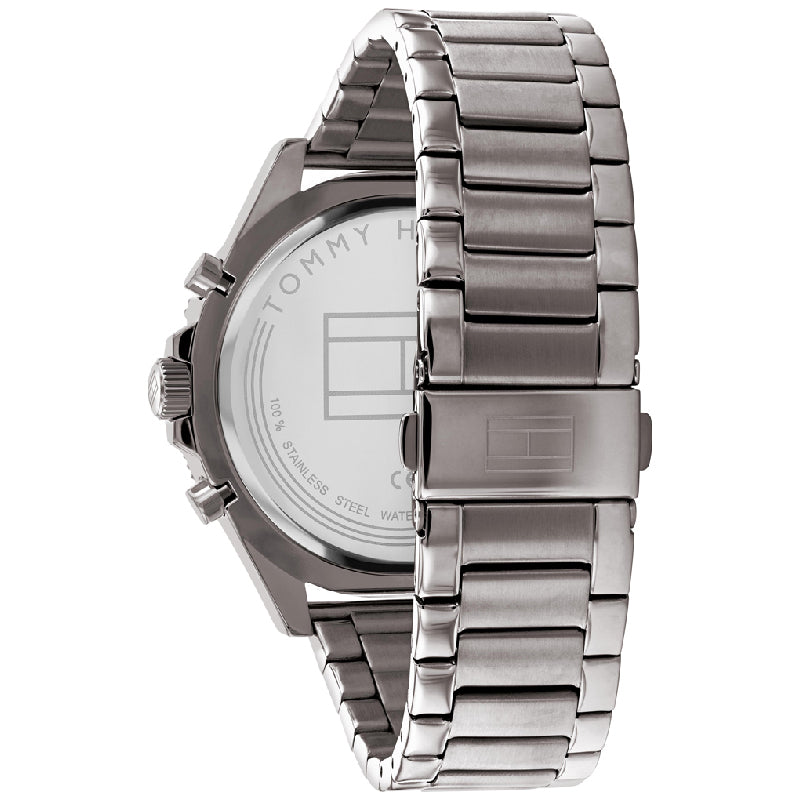 Tommy Hilfiger Larson Chronograph Grey Dial Silver Steel Strap Watch For Men - 1791918 Buy Now By Tommy Hilfiger