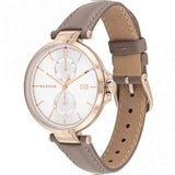 Tommy Hilfiger Angela Quartz Silver Dial Brown Leather Strap Watch for Women - 1782125 Buy Now By Tommy Hilfiger