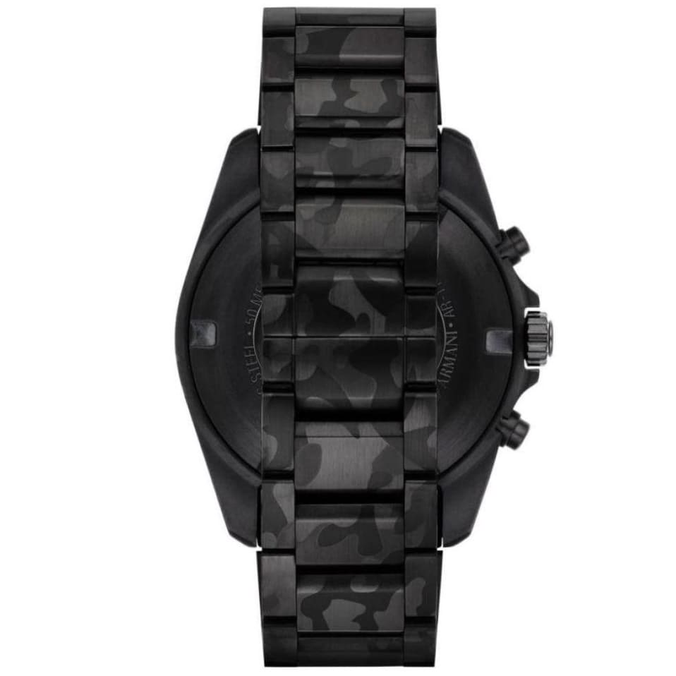 Emporio Armani Sportivo Quartz Black Dial Black Steel Strap Watch For Men - AR11027 Buy Now By Emporio Armani