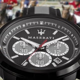 Maserati Royale 44mm Black Dial Stainless Steel Fiber Strap Watch For Men - R8871637002 Buy Now By Maserati