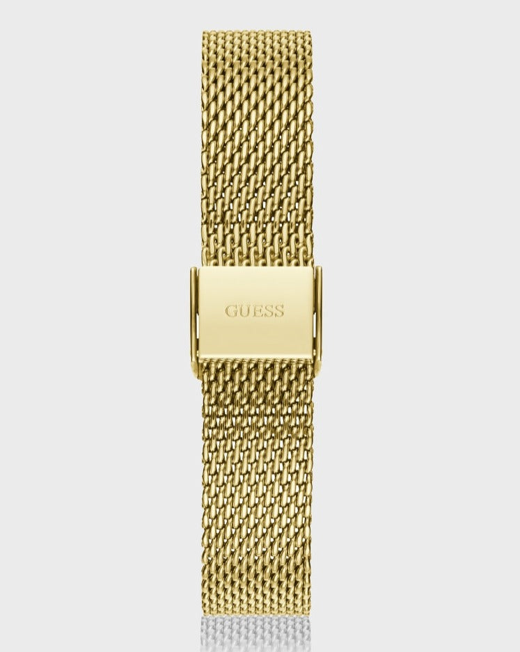 Guess Richmond Gold Dial Gold Mesh Bracelet Watch for Men - W1263G2 Buy Now By Guess
