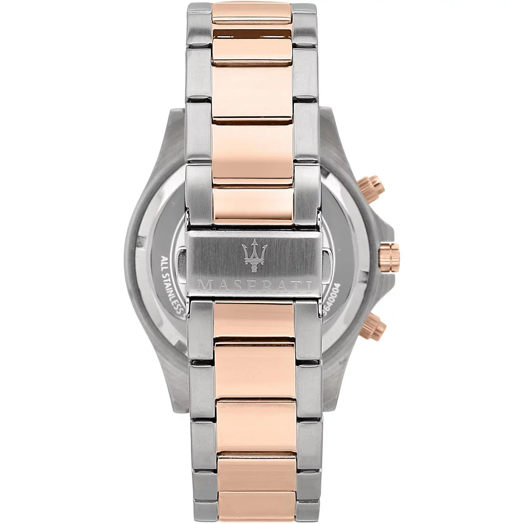 Maserati SFIDA Chronograph Black Dial Two Tone Steel Strap Watch For Men - R8873640002 Buy Now By Maserati