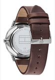 Tommy Hilfiger Deacon White Dial Brown Leather Strap Watch for Men - 1791550 Buy Now By Tommy Hilfiger