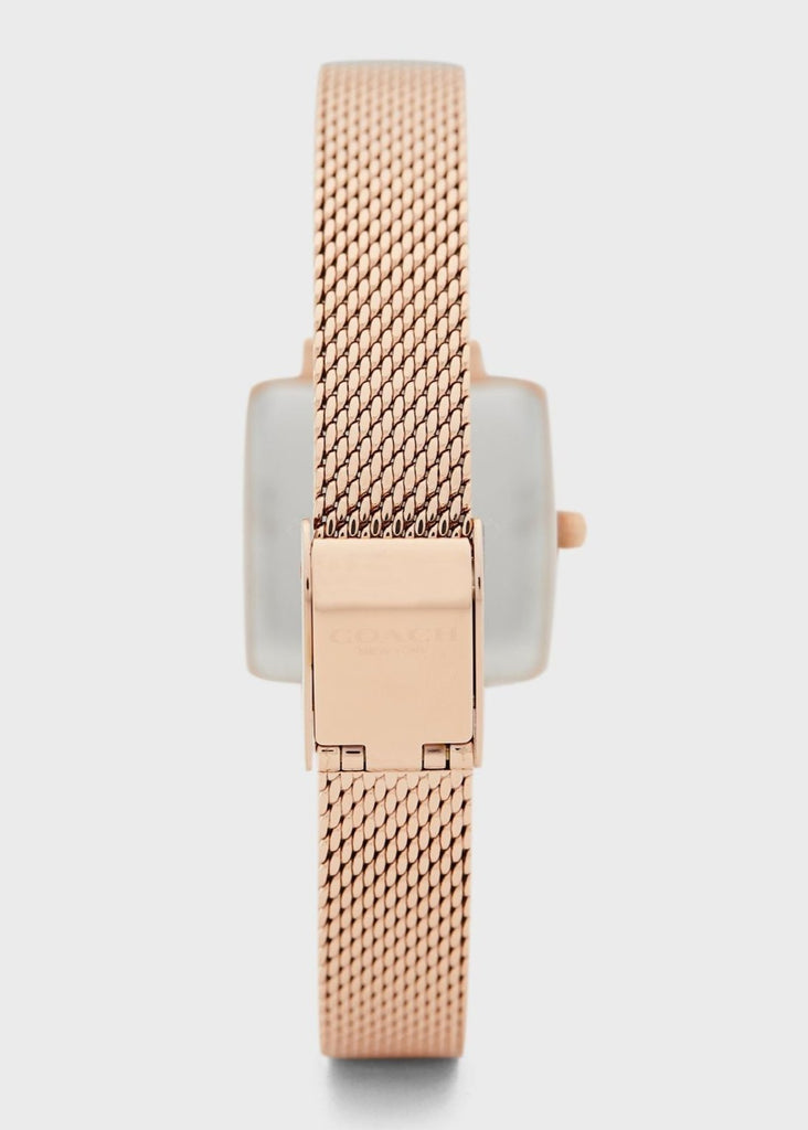 Coach Cass White Dial Rose Gold Mesh Bracelet Watch for Women - 14503698 Buy Now By Coach