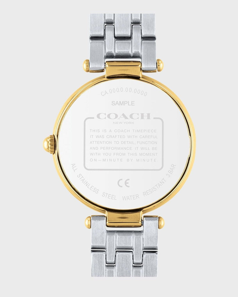 Coach Park Silver Dial Two Tone Steel Strap Watch for Women - 14503645 Buy Now By Coach