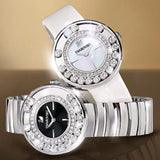 Swarovski Lovely Crystal Black Dial Silver Steel Strap Watch for Women - 1160305 Buy Now By Swarovski