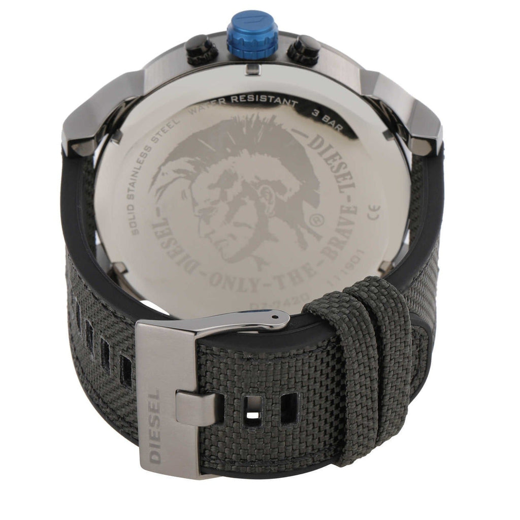 Diesel Mr Daddy 2.0 Chronograph Grey Dial Black Nylon Strap Watch For Men - DZ7420 Buy Now By Diesel