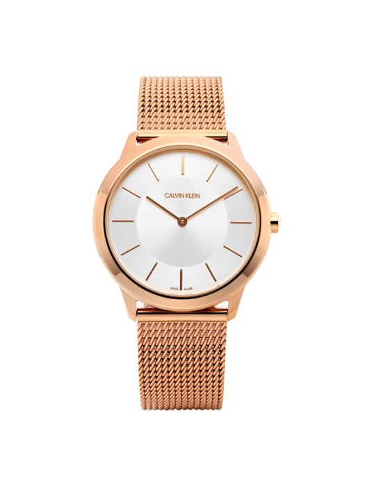 Calvin Klein Minimal White Dial Rose Gold Mesh Bracelet Watch for Women - K3M22626 Buy Now By Calvin Klein