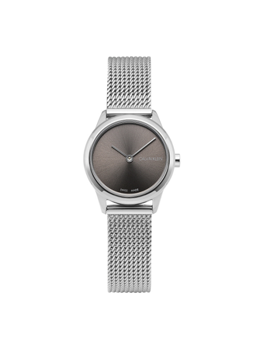 Calvin Klein Minimal Grey Dial Silver Mesh Bracelet Watch for Women - K3M231Y3 Buy Now By Calvin Klein