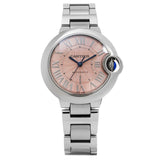 Cartier Ballon Bleu de Cartier Pink Dial Silver Steel Strap Watch for Women - WSBB0046 Buy Now By Cartier