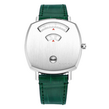 Gucci Grip Quartz Silver Dial Green Leather Strap Watch For Women - YA157404 Buy Now By Gucci