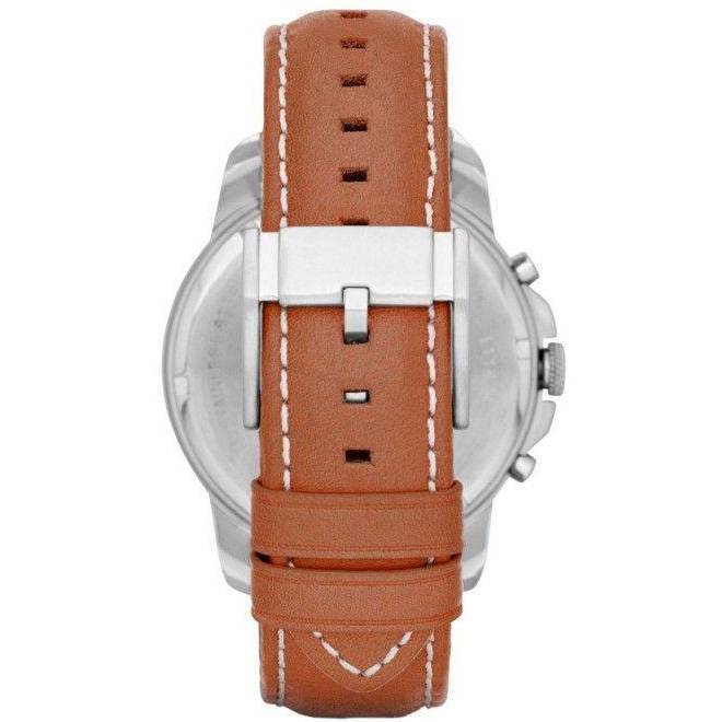 Fossil Grant Chronograph Blue Dial Brown Leather Strap Watch for Men - FS5184 Buy Now By Fossil