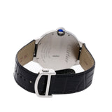 Cartier Ballon Bleu de Cartier Silver Dial Black Leather Strap Watch for Men - WSBB0026 Buy Now By Cartier