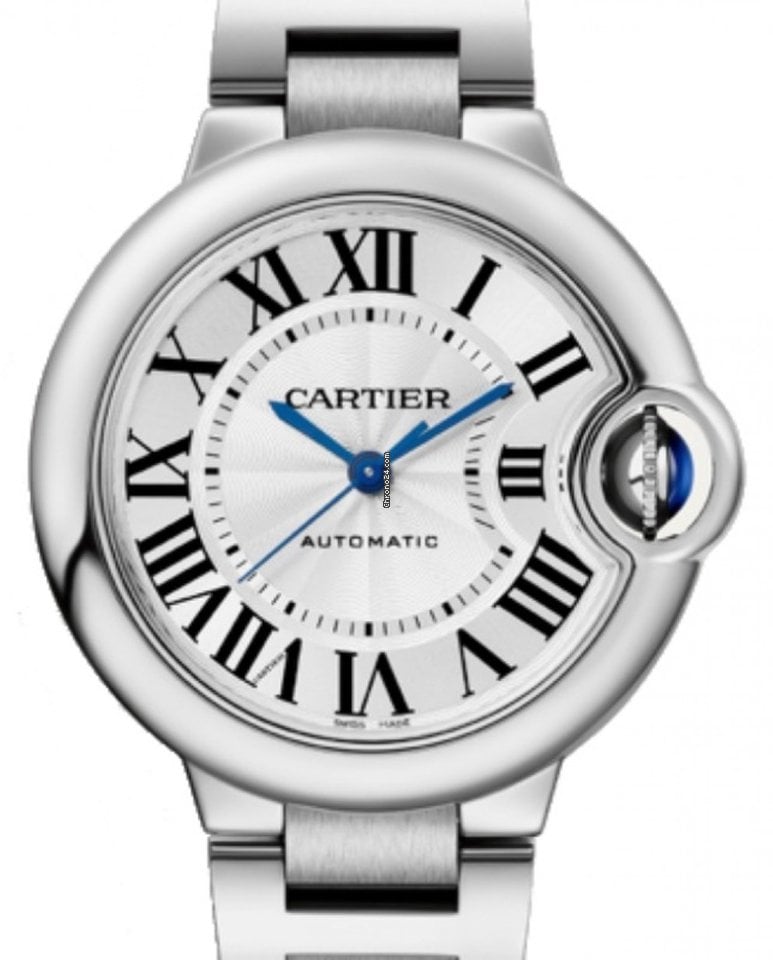 Cartier Ballon Bleu De Cartier Silver Dial Silver Steel Strap Watch for Women - WSBB0044 Buy Now By Cartier