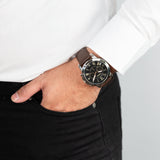 Fossil Grant Chronograph Black Dial Brown Leather Strap Watch for Men - FS4813 Buy Now By Fossil