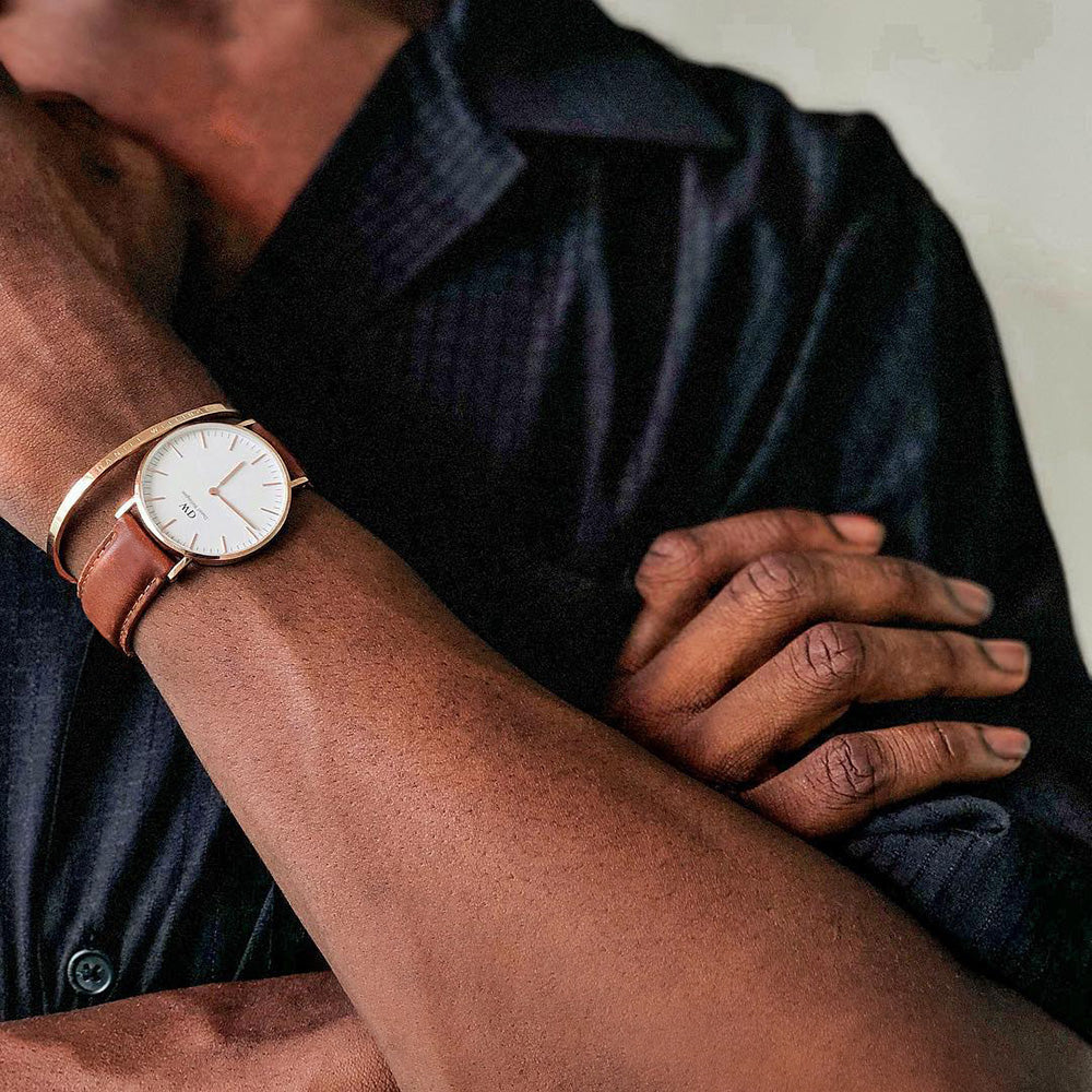 Daniel Wellington Classic St Mawes White Dial Brown Leather Strap Watch For Men - DW00100006 Buy Now By Daniel Wellington