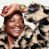 Michael Kors Runway Mercer Crystals Gold Dial Gold Steel Strap Watch For Women - MK6714 Buy Now By Michael Kors