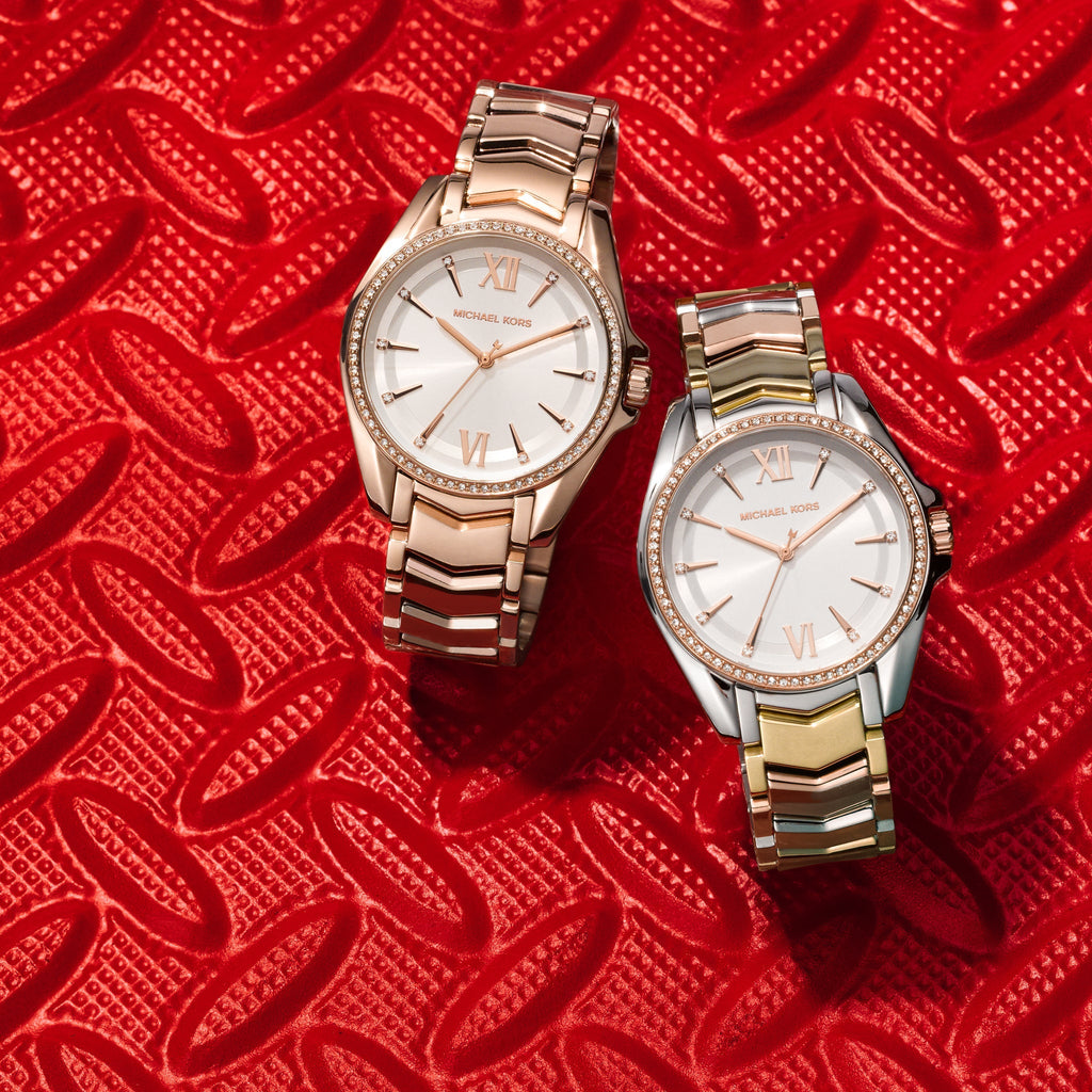 Michael Kors Whitney Quartz White Dial Two Tone Steel Strap Watch For Women - MK6686 Buy Now By Michael Kors