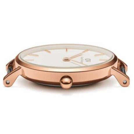 Daniel Wellington Classic Petite White Dial Rose Gold Mesh Bracelet Watch For Women - DW00100219 Buy Now By Daniel Wellington