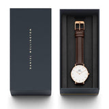 Daniel Wellington Classic Petite Bristol White Dial Brown Leather Strap Watch For Women - DW00100171 Buy Now By Daniel Wellington