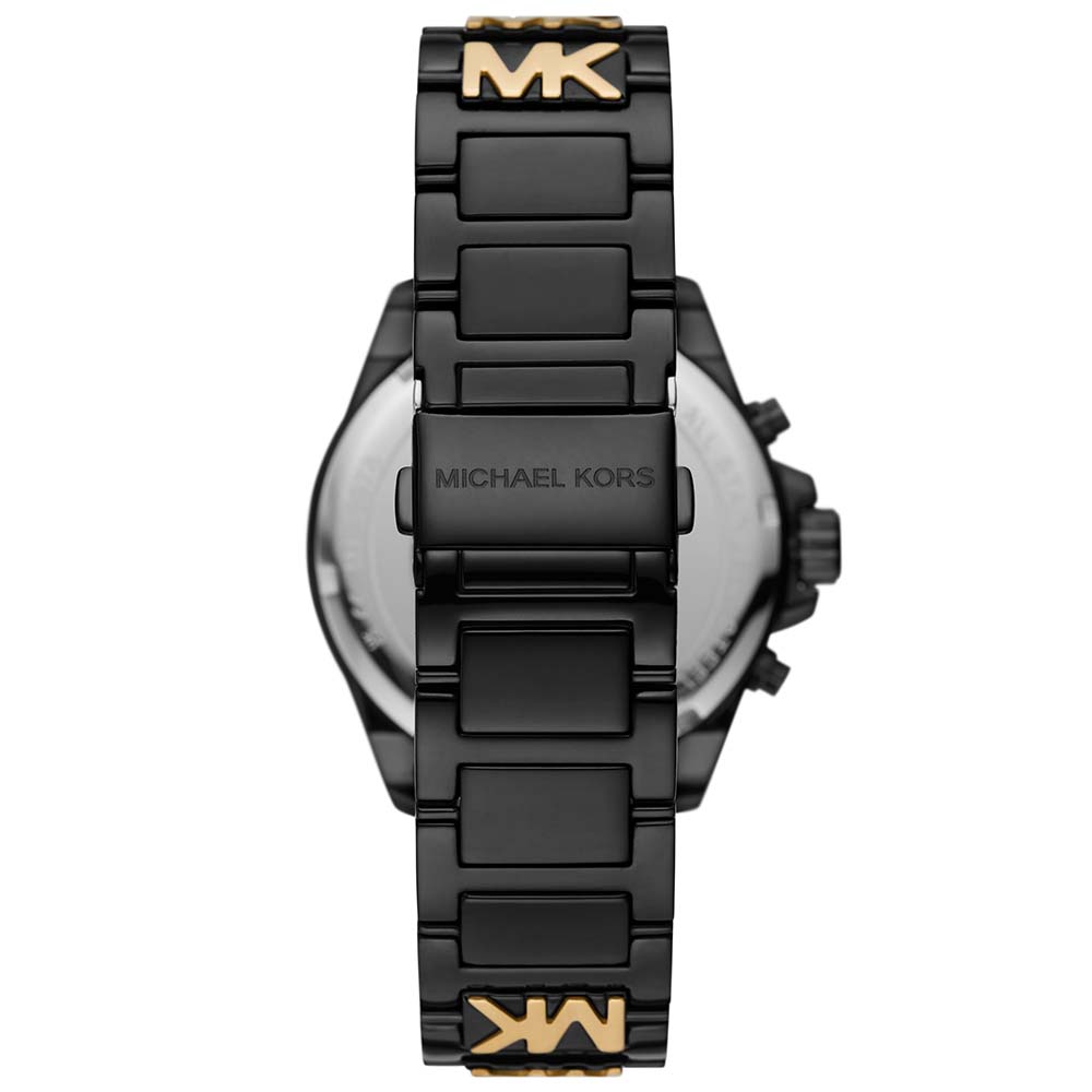 Michael Kors Wren Chronograph Black Dial Two Tone Steel Strap Watch for Women - MK6978 Buy Now By Michael Kors
