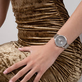 Guess Soiree Diamonds Silver Dial Silver Mesh Bracelet Watch for Women - GW0402L1 Buy Now By Guess