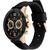 Tommy Hilfiger Blaze Multifunction Black Dial Black Rubber Strap Watch For Men - 1792028 Buy Now By Tommy Hilfiger