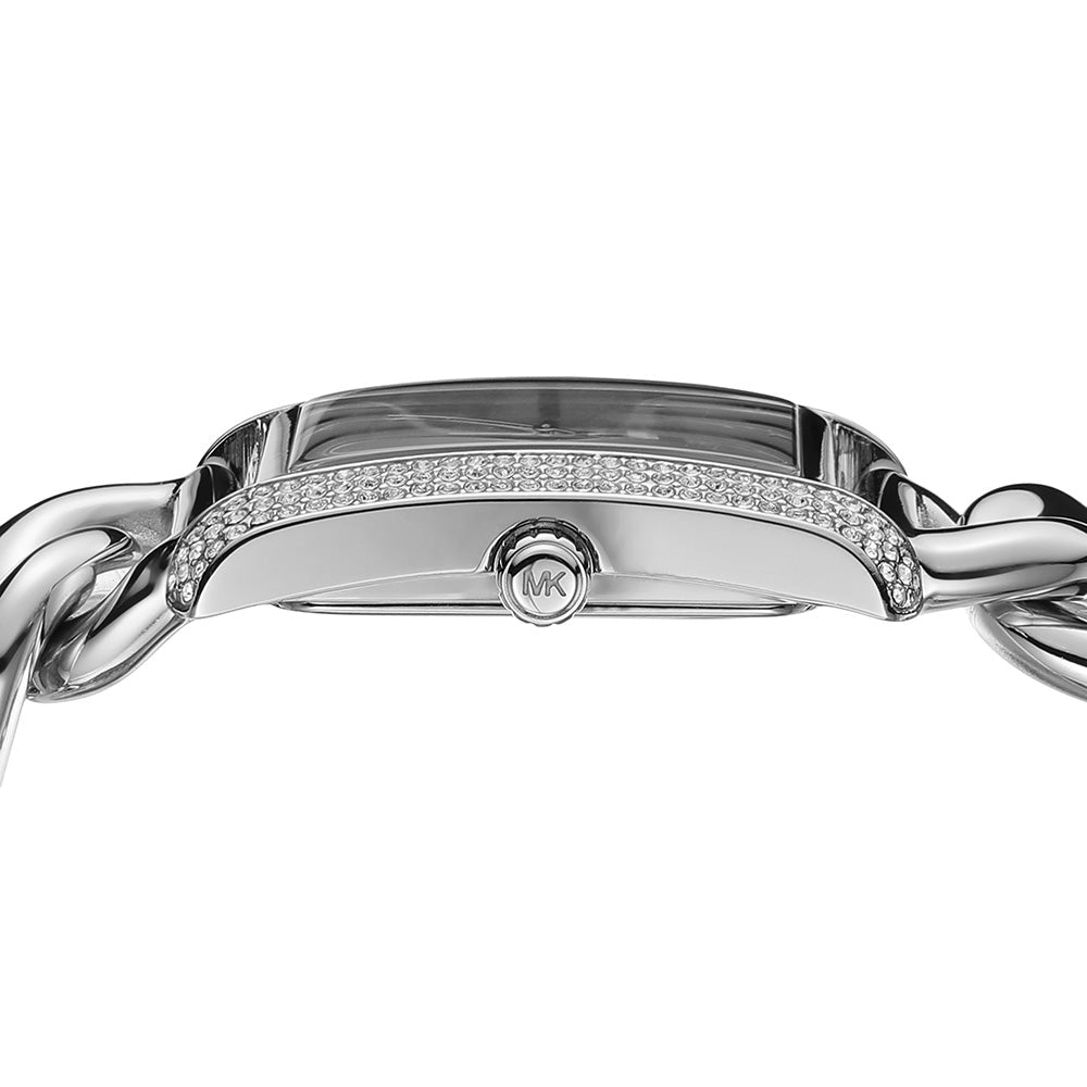 Michael Kors Emery Three Hand White Dial Silver Steel Strap Watch For Women - MK7438 Buy Now By Michael Kors