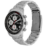 Fossil Sport Tourer Chronograph Black Dial Silver Steel Strap Watch for Men - FS6045 Buy Now By Fossil