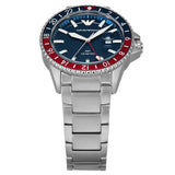 Emporio Armani Sea Explorer GMT Blue Dial Silver Steel Strap Watch For Men - AR11590 Buy Now By Emporio Armani
