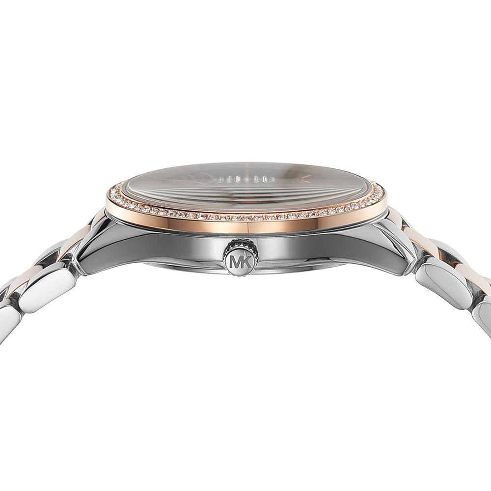 Michael Kors Lauryn Three-Hand Blue Dial Two Tone Steel Strap Watch for Women - MK4738 Buy Now By Michael Kors