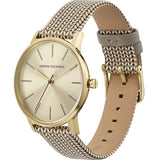 Armani Exchange Lola Analog Gold Dial Gold Mesh Strap Watch For Women - AX5536 Buy Now By Armani Exchange