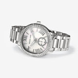 Michael Kors Sage Three-Hand White Dial Silver Steel Strap Watch for Women - MK4807 Buy Now By Michael Kors