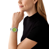 Michael Kors Lennox Three-Hand Green Dial Silver Steel Strap Watch for Women - MK7463 Buy Now By Michael Kors