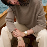 Fossil Blue Dive Three Hand White Dial Gold Steel Strap Watch For Women - ES5350 Buy Now By Fossil