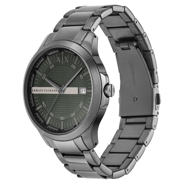 Armani Exchange Hampton Chronograph Grey Dial Grey Steel Strap Watch For Men - AX2194 Buy Now By Armani Exchange
