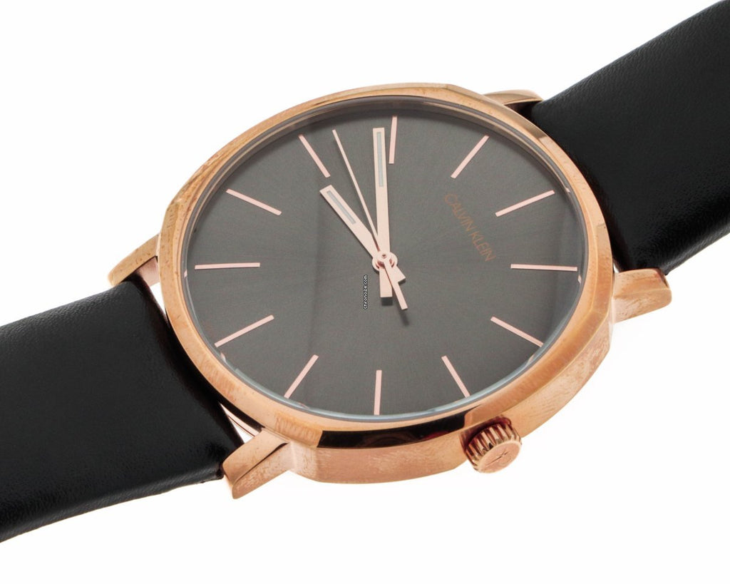 Calvin Klein Posh Black Dial Black Leather Strap Watch for Men - K8Q316C3 Buy Now By Calvin Klein