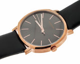 Calvin Klein Posh Black Dial Black Leather Strap Watch for Men - K8Q316C3 Buy Now By Calvin Klein