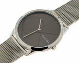Calvin Klein Minimal Grey Dial Silver Mesh Bracelet Watch for Women - K3M2212X Buy Now By Calvin Klein
