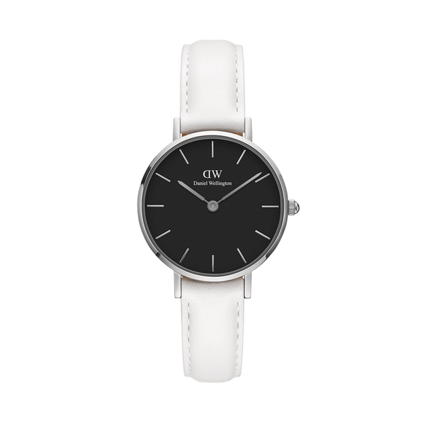 Daniel Wellington Classic Petite Bondi Black Dial White Leather Strap Watch for Women - DW00100286 Buy Now By Daniel Wellington