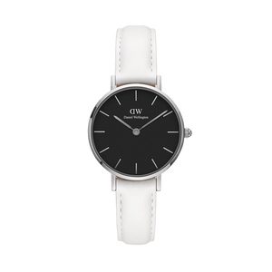 Daniel Wellington Classic Petite Bondi Black Dial White Leather Strap Watch for Women - DW00100286 Buy Now By Daniel Wellington