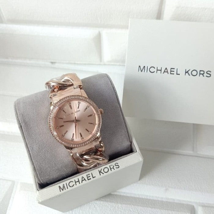 Michael Kors Nini Quartz Crystals Rose Gold Dial Rose Go Watch For Women - MK3236 Buy Now By Michael Kors