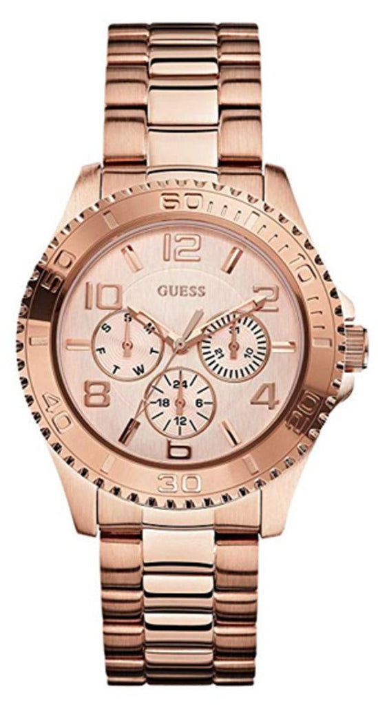 Guess BFF Multifunction Rose Gold Dial Rose Gold Steel Strap Watch for Women - W0231L4 Buy Now By Guess