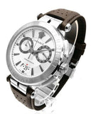 Versace Aion Chronograph White Dial Brown Leather Strap Watch for Men - VBR010017 Buy Now By Versace