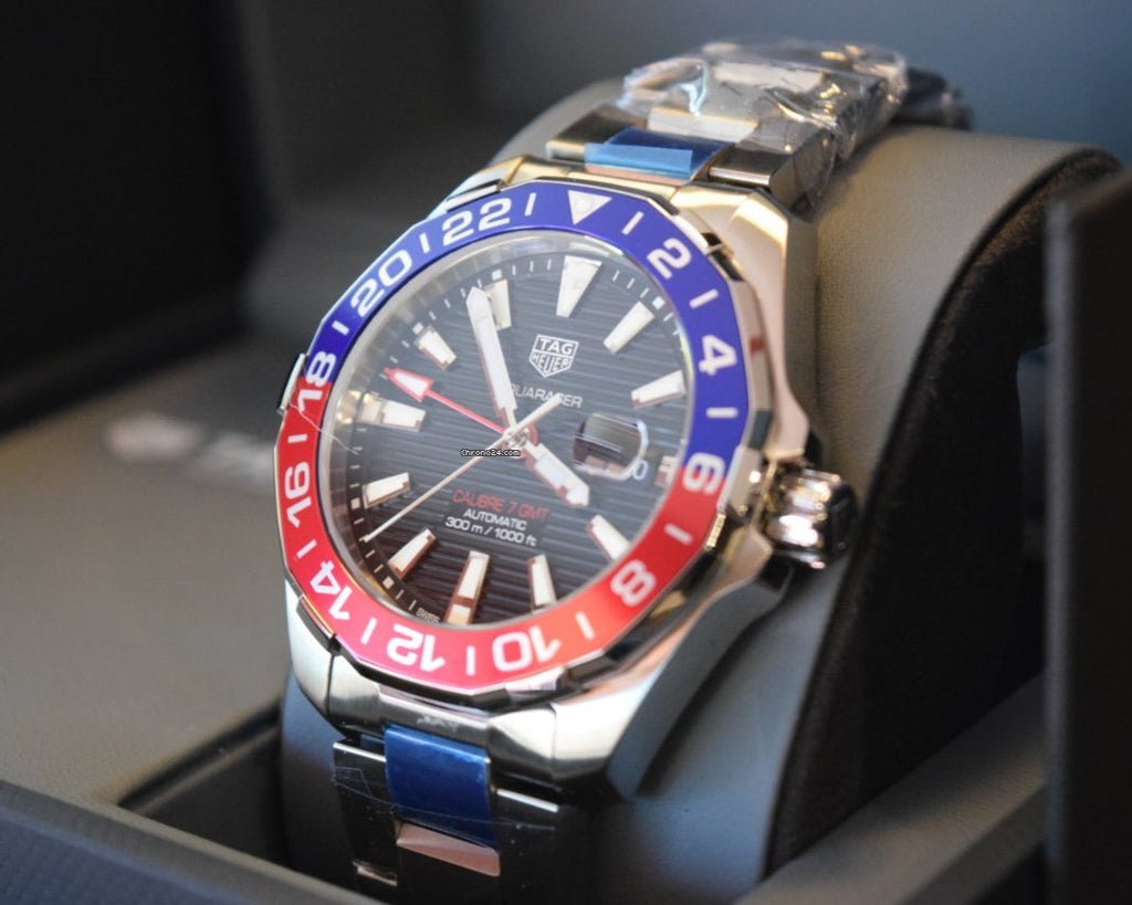 Tag Heuer Aquaracer Pepsi Black Dial Watch for Men - WAY201F.BA0927