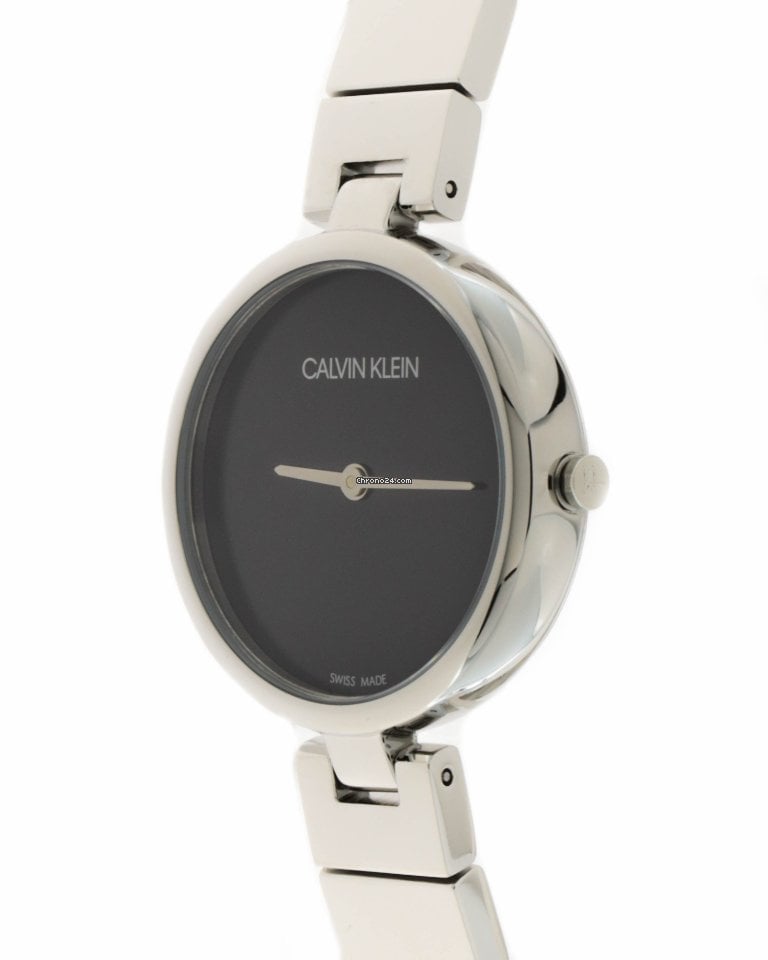 Calvin Klein Authentic Black Dial Silver Steel Strap Watch for Women - K8G23141 Buy Now By Calvin Klein
