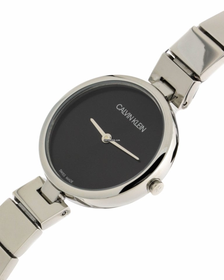 Calvin Klein Authentic Black Dial Silver Steel Strap Watch for Women - K8G23141 Buy Now By Calvin Klein