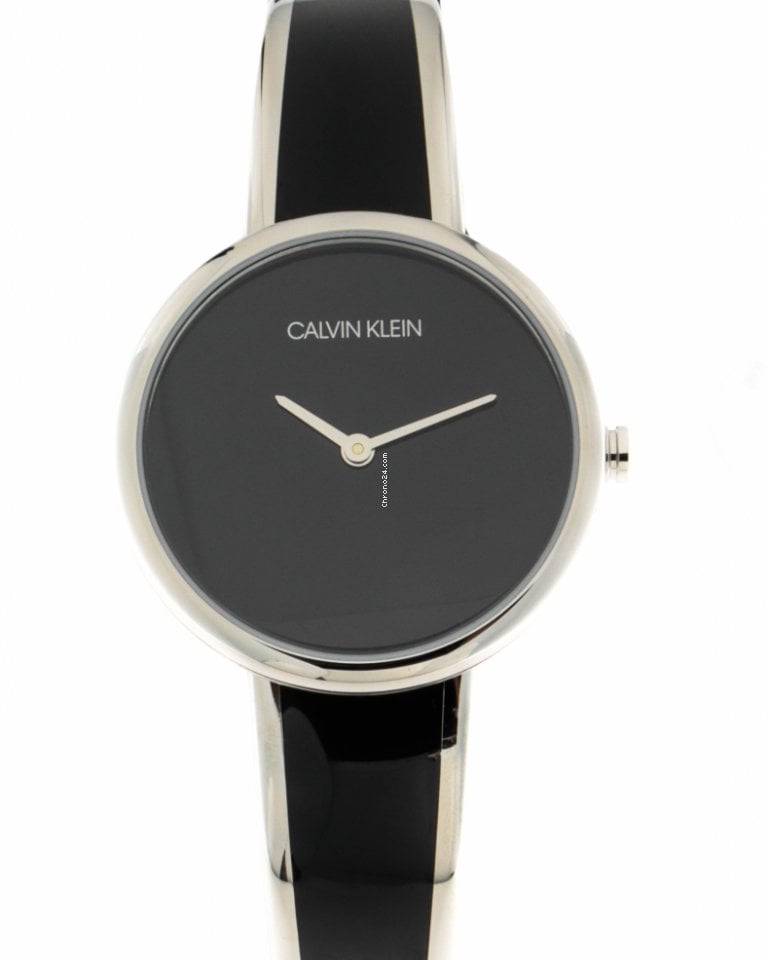 Calvin Klein Seduce Black Dial Two Tone Steel Strap Watch for Women - K4E2N111 Buy Now By Calvin Klein