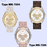 Michael Kors Jessa Multifunction Gold Dial White Leather Strap Watch For Women - MK7204 Buy Now By Michael Kors