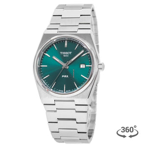 Tissot PRX Green Dial Silver Steel Strap Watch for Men - T137.410.33.091.00 Buy Now By Tissot